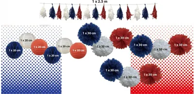 Immagine prodotto di Set decorativo Sport e tifosi Tifoso della Francia - Taglia unica