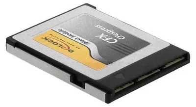 Obrázek produktu pro DeLOCK 54065, 128 GB, CFexpress, TLC, 1450 MB/s, 450 MB/s, Černá, Stříbrná