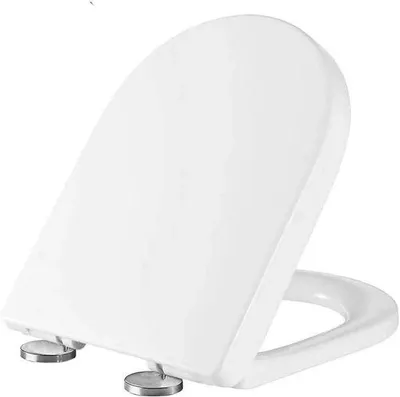 Produktbild von Famanu Toilettensitz U-Form Softclose Schwarz - Kompakt und Einfach zu Montieren