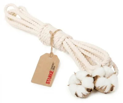 Image de Seilwerk STANKE Cordelette 6mm x 30m en corde coton, torsadée en 3 brins - Corde macramé, déco, ficelle bricolage - douce, teignable, facile à nouer, 100% coton naturel, bonne adhérence