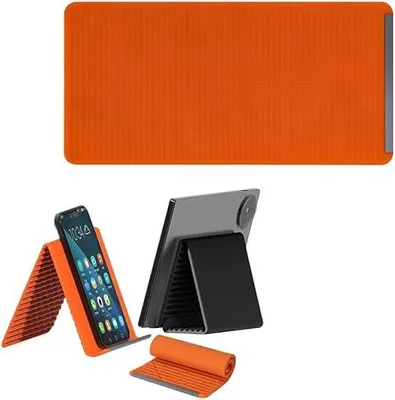 Produktbild von Flexible Silikon Handyhalterung, biegbar faltbar rutschfest, Aluminiumkern, für Smartphone Tablet Laptop, tragbar für Büro Reise Zuhause