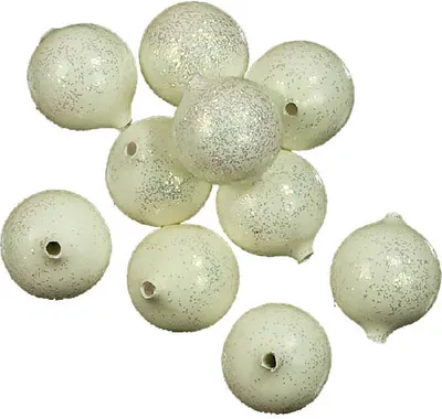 Produktbild von Jenzi Corky Auftriebsperlen für Meeresvorfächer Weiß 8mm