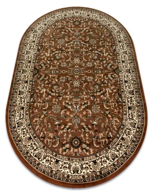 Imagen del producto de Alfombra ROYAL ADR oval modelo 1745  marrón 150x250 cm