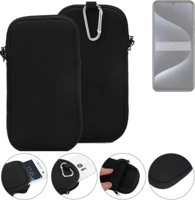 Produktbild von K-S-Trade Neopren-Hülle Handyhülle kompatibel mit Oukitel C50 Schutzhülle Neoprenhülle Sleeve Schutz-Hülle Gürtel Tasche Case Holster