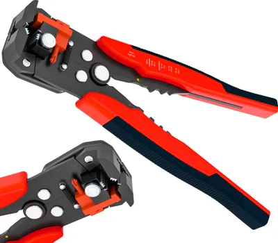 Produktbild von Automatische Abisolierzange mit Kabelmesser Universal Entmanteler 0,2-6mm² für Elektro Haus Installation z.B. für Nymkabel und Schalterdosen Retoo