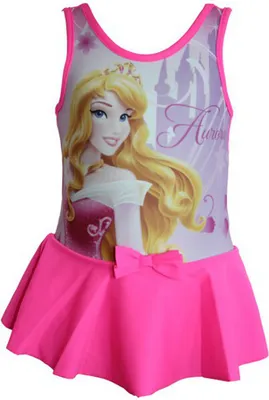 Produktbild von 88814Disney Princess Badeanzug Mädchen – Rosa/Pink, Gr. 98 – Bequemer Einteiler mit Motiv, schnelltrocknend