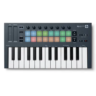 Produktbild von Novation FLKEY Mini - MIDI-Keyboard für die Software FL Studio 25 Tasten.