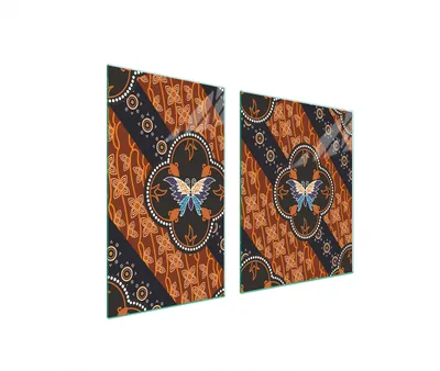 Produktbild von Glasplatte und Schneidebrett 100x52 Schmetterling