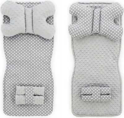 Produktbild von Kinderwagen Sitzeinlage 4In4 Tutumi DOTS JY06 Grey White