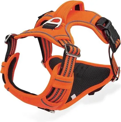 Produktbild von Famanu Hundegeschirr Anti-Zug - Verstellbar, Reflektierend, Orange, XL