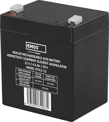 Image de Batterie au plomb sans entretien 12 V/4,5 Ah, faston 4,7 mm 70711
