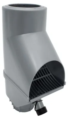 Produktbild von Jardinion Regenwasserfilter, Fallrohr Laubabscheider Silber 30,5 x 12 x 17,5cm Regenwassersammler für Fallrohr DN75, DN85, DN100