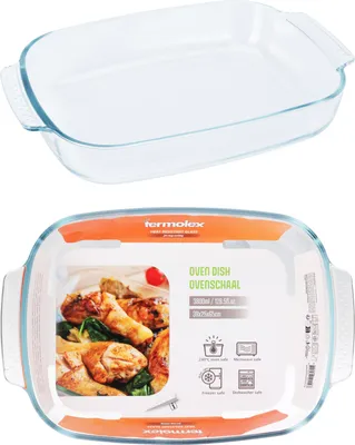 Produktbild von Auflaufform Glas 3,8 Liter - transparent - ofenfest - spülmaschinenfest