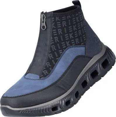 Produktbild von Rieker Damen Stiefelette Schwarz/Blau
