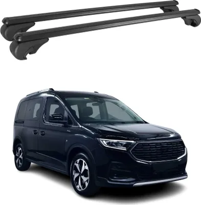 Immagine prodotto di Dachträger Grundtäger für Ford Tourneo Connect 2021-2025 75kg Alu Schwarz 2tlg