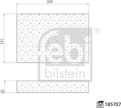 Produktbild von FEBI BILSTEIN 185707 Innenraumfilter Pollenfilter