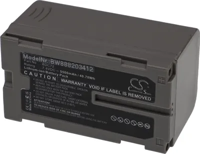 Produktbild von vhbw Akku Ersatz für Sokkia BDC72 für Messgerät (5500 mAh, 7,4 V, Li-Ion)