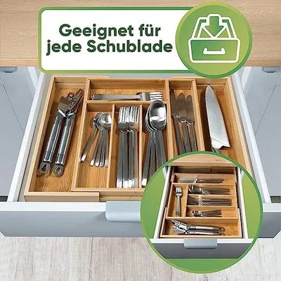 Produktbild von Famanu Küchenutensilien Ladeorganizer - Aufbewahrungsbox für die Küche