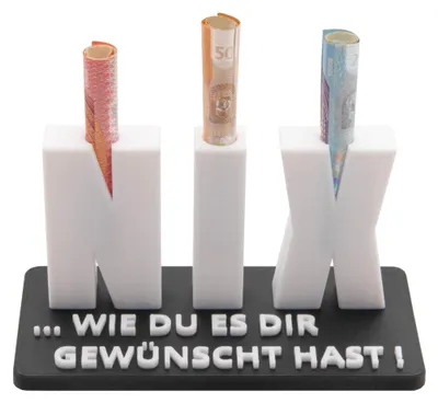 Produktbild von NIX Geldgeschenk Geschenk Geldscheingeschenk Nichts Geburtstag Geschenkidee
