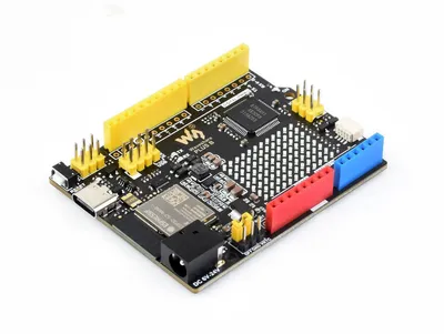 Produktbild von Waveshare R7FA4 PLUS B Entwicklungsboard für Arduino UNO R4, ESP32-S3FN8, 12x8 LED-Matrix, 3.3-5V
