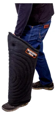 Produktbild von Dingo Gear Beinschutzmanschette Lange Hart aus Nylcot für das Biss-Training Handgefertigt Schwarz