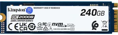 Image de SSD  240GB Kingston M.2  PCI-E   NVMe      DC2000B retail