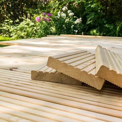 Produktbild von Terrassendielen LÄRCHE Holz ARIS - Variantenauswahl, Quadratmeter:4m²