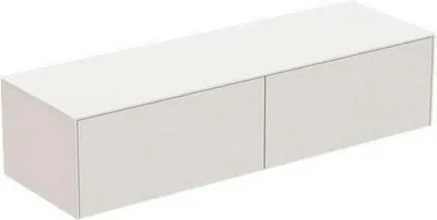 Produktbild von Schubladenfront CONCA links für WTU, 780x356mm weiß matt weiß matt