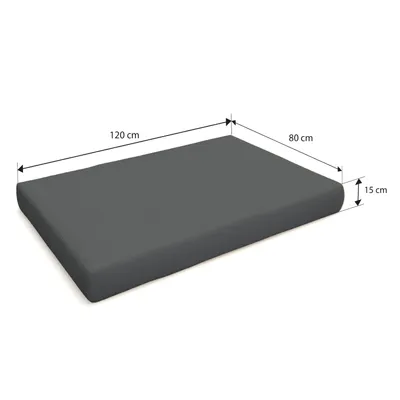 Image de POKAR Coussin pour palette Coussins de palette avec housse amovible Canapé de palette, Taille:Set de 6, Couleur:Anthracite - Imperméable