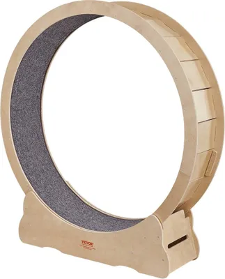Produktbild von Cat Exercise Wheel, Large Cat Treadmill Wheel for Indoor Cats, 52 inch Cat Running Wheel with Detachable Carpet and Cat Teaser for Running/Walking/Training, Suitable for Most Cats