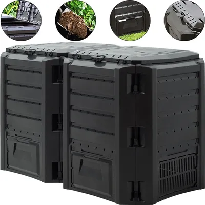 Image de Composteur Hotbin, 800 L, noir, 135 x 72 x 83 cm