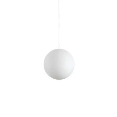 Produktbild von Aufhängung Modernes Papier Metall Weiß 1 Licht E27 D30Cm