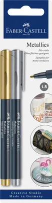 Immagine prodotto di Faber-Castell 160796 Pennarello FABER-CASTELL Metallics, blister di 2 pezzi