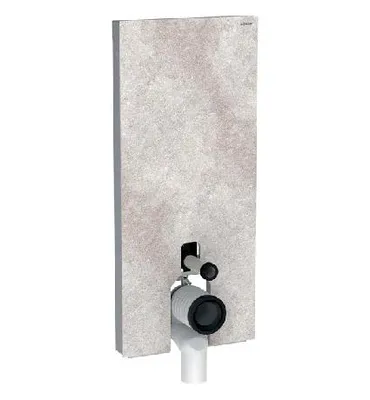 Zdjęcie produktu dla Geberit Monolith - Moduł sanitarny do toalety stojącej, 114 cm, dolny dopływ wody, wygląd betonu 131.033.JV.5