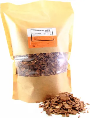 Produktbild von Akazieholzchips - mittel getoastet 1kg, Eichenholz Chips Holzspäne Eichenholzspäne
