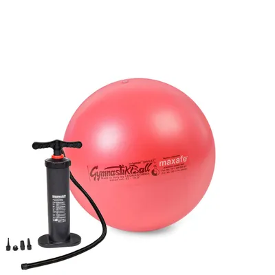 Immagine prodotto di Palla da ginnastica Original Pezzi® MAXAFE con pompa a piede - rossa