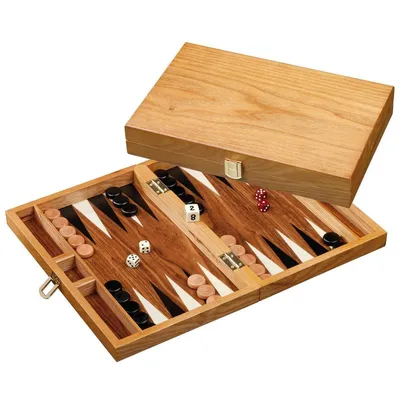 Immagine prodotto di Philos 1165 - Backgammon Mathraki, piccolo, legno, cassetta