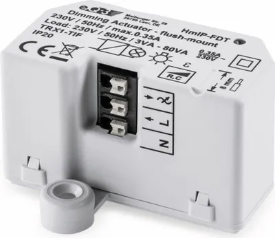 Zdjęcie produktu dla Podtynkowy siłownik ściemniający Homematic IP ze sterowaniem fazowym krawędzi spływu