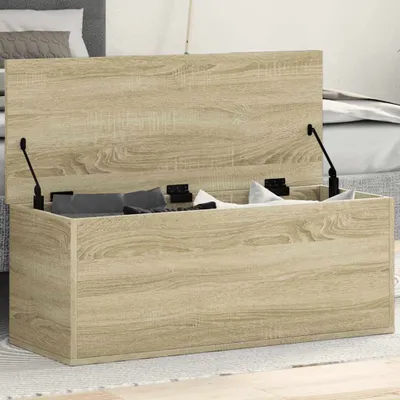 Produktbild von vidaXL Truhe Sonoma-Eiche 90x35x35 cm Holzwerkstoff