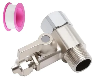 Image de Une vanne en acier inoxydable, un adaptateur de raccordement pour l'eau