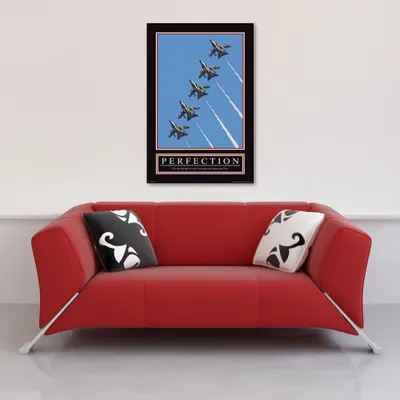 Produktbild von Perfection - Motivational Kunstdruck - Poster Druck - Größe cm