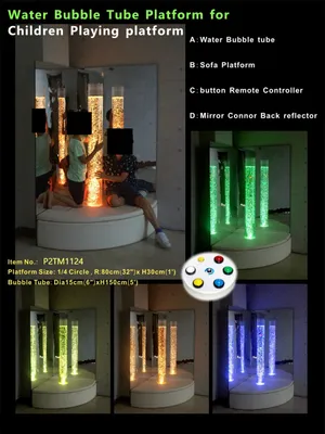 Productafbeelding van Waterkolom 150 cm, waterspeelobject, woonkamerdecoratie, decoratie, staande lamp, waterwand