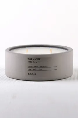 Image de Evila Originals, Turn Off The Light Flat, bougie, gris, 100 % BÉTON, 12 x 12 x 4,5 cm
