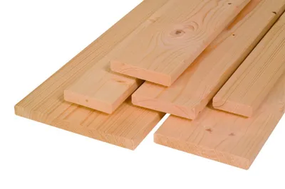 Produktbild von Glattkantbrett Douglasie 200 x 10 cm 18 mm 4-seitig gehobelt Kanten gefast