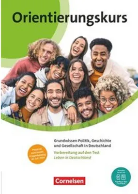 A group of diverse young people smiling and looking happy, with text overlay indicating a course title and subject matter.