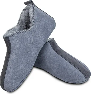 Produktbild von Heitmann Felle Paar Lammfell-Slipper Farbe: Hellgrau/Anthrazit, Größe 38 39538