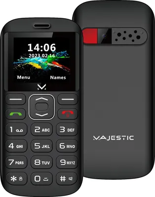 Obrázek produktu pro Majestic SILENO 28 Mobilní telefon pro seniory Dual SIM Displej 1,77" černý