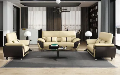 Produktbild von Wohnzimmer Polstermöbel Sofagarnitur 3+2+1 Sitzer Modernes Sofa Ledersofa Sofas