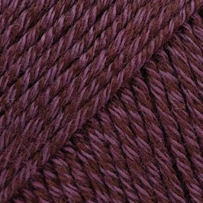 Produktbild von Drops Baumwolle Merino 41 Wolle Dunkeltraubenfarbton 50g 110m