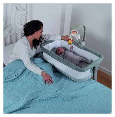 Produktbild von Foppapedretti Inanna Co-Sleeping-Wiege, höhenverstellbar in 10 Positionen, 0-6 Monate bis 9 kg, Perla